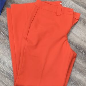 Worthington Fiery Orange Straight Leg Pants